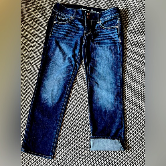 American Eagle Outfitters Denim - American Eagle dark wash Artist crop stretch jeans